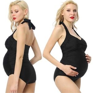 Kimi + Kai Maternity "Nancy" UPF 50+ One Piece Maternity Swimsuit